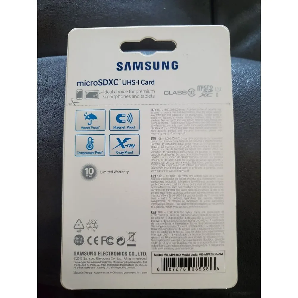 NEW Samsung 128 GB EVO Sealed Package MicroSDXC‎ UHS-I Card Memory Card